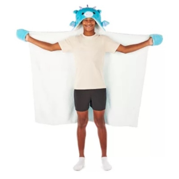 Tatiana Dragon Squishmallows Hooded Throw - Picture 7 of 10